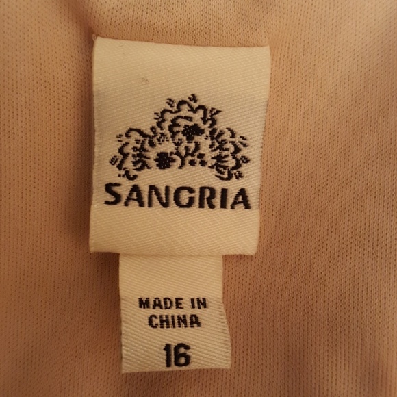 Sangria sleeveless evening dress - Picture 6 of 7